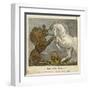 The Lion and the Unicorn were Fighting for the Crown-null-Framed Art Print