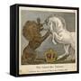 The Lion and the Unicorn were Fighting for the Crown-null-Framed Stretched Canvas