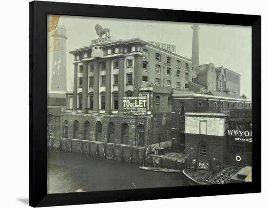 The Lion Brewery, Belvedere Road, Lambeth, London, 1928-null-Framed Photographic Print