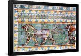 The Lion Frieze from King Darius' Winter Palace at Susa, Iran, 1933-1934-null-Framed Giclee Print