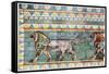 The Lion Frieze from King Darius' Winter Palace at Susa, Iran, 1933-1934-null-Framed Stretched Canvas