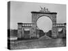 The Lion Gate at Mote Park, the Crofton Family Home, C.1859-Augusta Crofton-Stretched Canvas