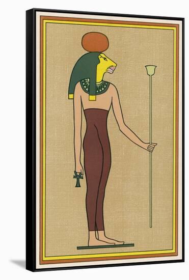 The Lion-Goddess Urt Hekau was One of the Various Forms Taken by the Funerary Goddess Nephthys-E.a. Wallis Budge-Framed Stretched Canvas
