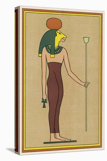 The Lion-Goddess Urt Hekau was One of the Various Forms Taken by the Funerary Goddess Nephthys-E.a. Wallis Budge-Stretched Canvas
