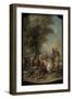 The Lion Hunt, 1735-Jean Francois de Troy-Framed Premium Giclee Print