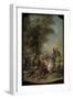 The Lion Hunt, 1735-Jean Francois de Troy-Framed Premium Giclee Print