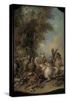 The Lion Hunt, 1735-Jean Francois de Troy-Stretched Canvas