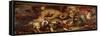 The Lion Hunt, 1855-Eugene Delacroix-Framed Stretched Canvas