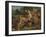 The Lion Hunt, 1855-Eugene Delacroix-Framed Giclee Print