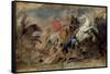 The Lion Hunt, C1621-Peter Paul Rubens-Framed Stretched Canvas