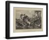 The Lion Hunt-null-Framed Giclee Print