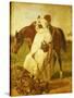 The Lion Hunter, 1833-Emile Jean Horace Vernet-Stretched Canvas