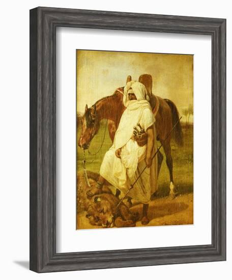 The Lion Hunter, 1833-Emile Jean Horace Vernet-Framed Giclee Print