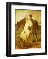 The Lion Hunter, 1833-Horace Vernet-Framed Giclee Print