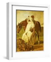 The Lion Hunter, 1833-Horace Vernet-Framed Giclee Print