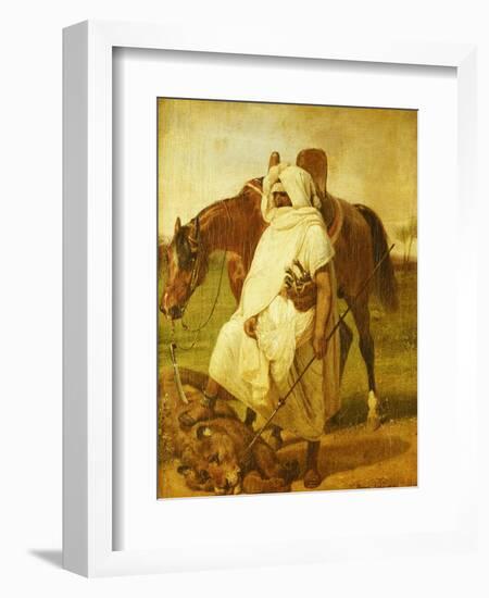 The Lion Hunter, 1833-Horace Vernet-Framed Giclee Print