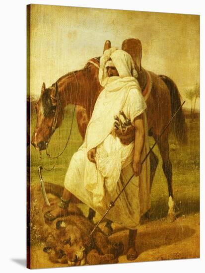 The Lion Hunter, 1833-Horace Vernet-Stretched Canvas