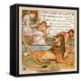 The Lion in Love, Illustration from 'Baby's Own Aesop', Engraved and Printed by Edmund Evans,…-Walter Crane-Framed Stretched Canvas