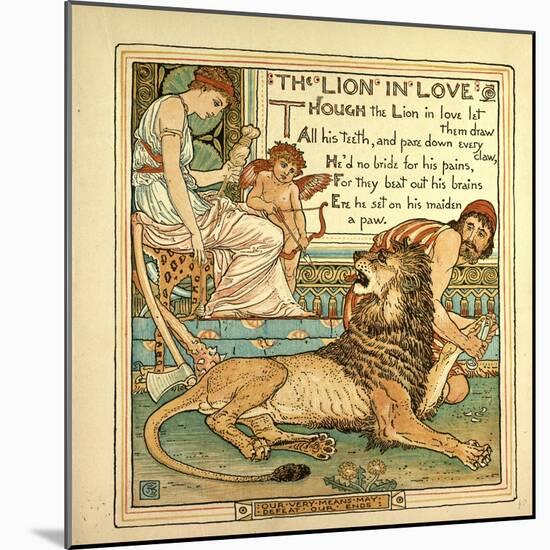 The Lion in Love-null-Mounted Giclee Print