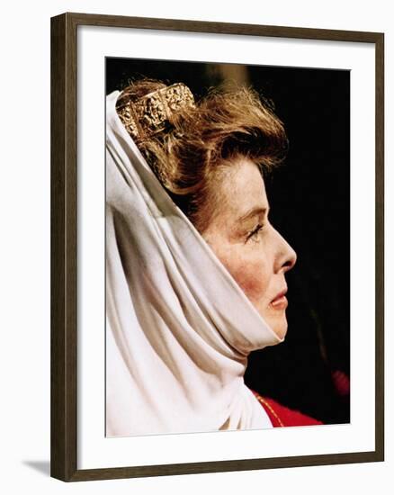 The Lion In Winter, Katharine Hepburn As Eleanor Of Aquitaine, 1968-null-Framed Photo