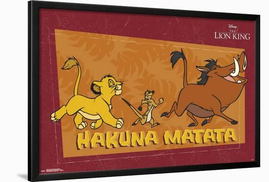 THE LION KING 1994 - HAKUNA MATATA-null-Lamina Framed Poster