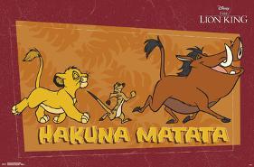 THE LION KING 1994 - HAKUNA MATATA-null-Lamina Framed Poster