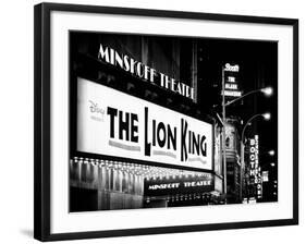 The Lion King in Minskoff Theatre at Times Square by Night, Manhattan, NYC-Philippe Hugonnard-Framed Photographic Print