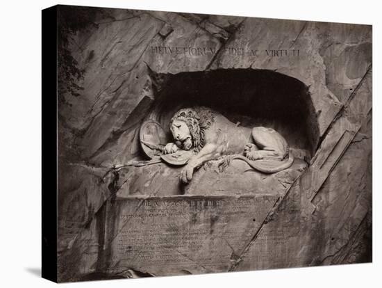 The Lion, Lucerne, Switzerland-Giorgio Sommer-Stretched Canvas