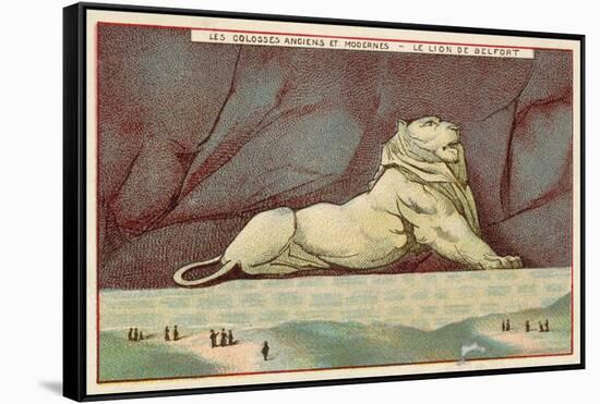 The Lion of Belfort, France-null-Framed Stretched Canvas