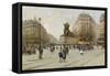 The Lion of Belfort; Le Lion De Belfort-Eugene Galien-Laloue-Framed Stretched Canvas