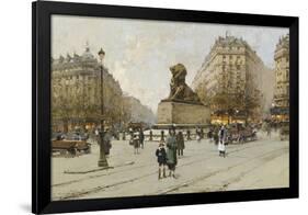 The Lion of Belfort-Galien-Laloue Eugene-Framed Giclee Print