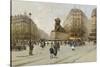 The Lion of Belfort-Galien-Laloue Eugene-Stretched Canvas