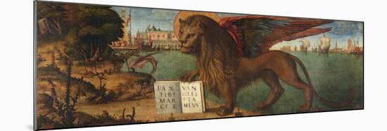 The Lion of Saint Mark, by Carpaccio, Vittore (1460-1526). Tempera on Canvas, 1516. Dimension: 130X-Vittore Carpaccio-Mounted Giclee Print