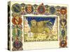 The Lion of St Mark and Coats of Arms of Venetian Noble Families-null-Stretched Canvas