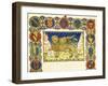 The Lion of St Mark and Coats of Arms of Venetian Noble Families-null-Framed Giclee Print