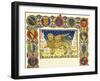 The Lion of St Mark and Coats of Arms of Venetian Noble Families-null-Framed Giclee Print