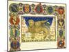 The Lion of St Mark and Coats of Arms of Venetian Noble Families-null-Mounted Giclee Print