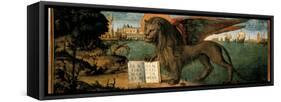 The Lion of St Mark-Vittore Carpaccio-Framed Stretched Canvas