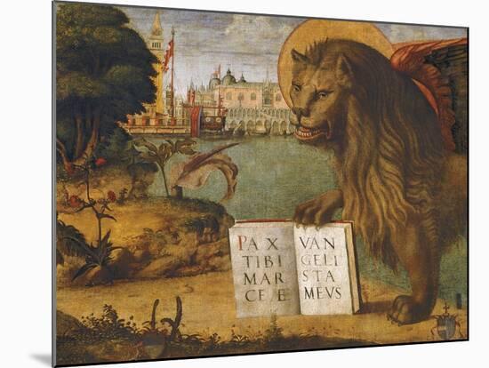 The Lion of St Mark-Vittore Carpaccio-Mounted Giclee Print