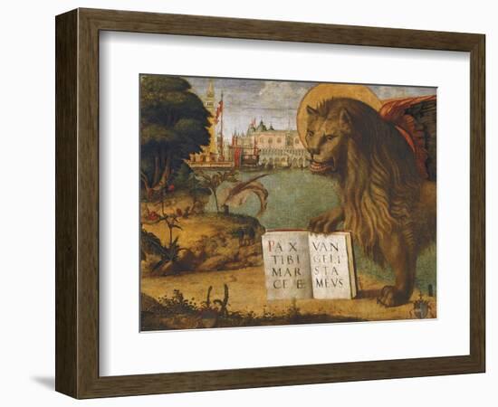 The Lion of St Mark-Vittore Carpaccio-Framed Giclee Print