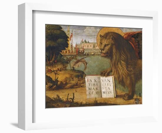 The Lion of St Mark-Vittore Carpaccio-Framed Giclee Print