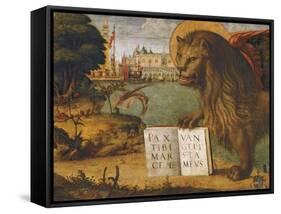 The Lion of St Mark-Vittore Carpaccio-Framed Stretched Canvas