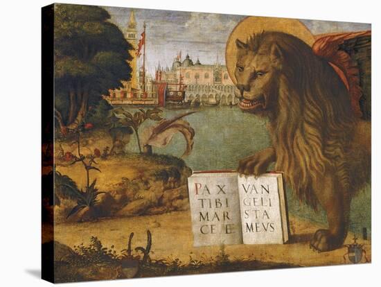 The Lion of St Mark-Vittore Carpaccio-Stretched Canvas