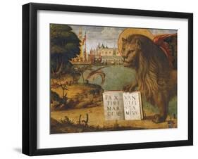 The Lion of St Mark-Vittore Carpaccio-Framed Giclee Print