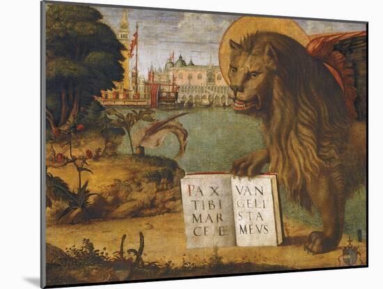 The Lion of St Mark-Vittore Carpaccio-Mounted Giclee Print