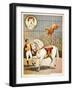 The Lion On Horseback'. a Lion Tamer, Horse and Lion, in a Circus Act-null-Framed Giclee Print