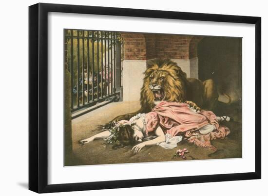 The Lion's Bride-Gabriel Max-Framed Giclee Print