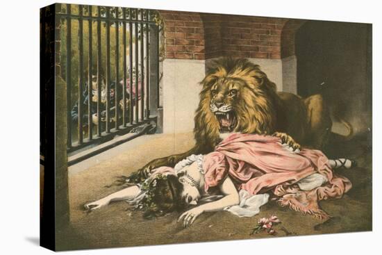 The Lion's Bride-Gabriel Max-Stretched Canvas