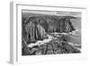 The Lion's Den from Pordenack, Land's End, Cornwall, Early 20th Century-null-Framed Giclee Print