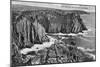 The Lion's Den from Pordenack, Land's End, Cornwall, Early 20th Century-null-Mounted Giclee Print